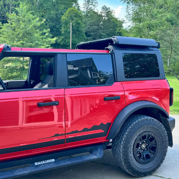 EZ 4x4 5121 7343 Middle Panel Roof Rack Holder for Ford Bronco 4 Door 2021+