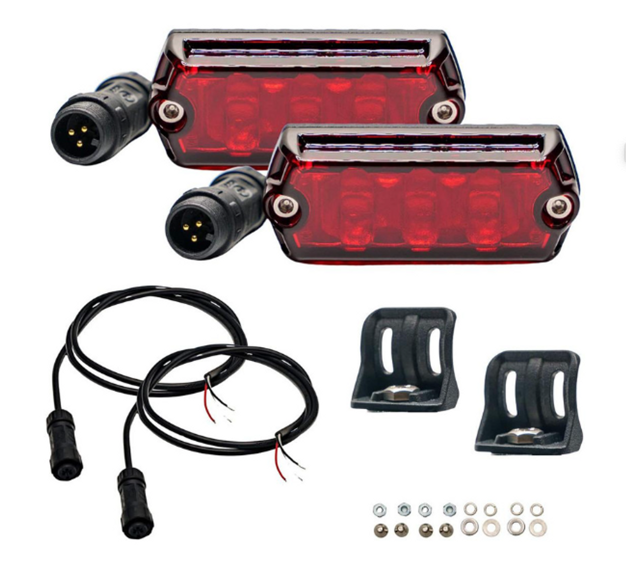 ARB NAN312 Nacho Nano 2 Pack Scene Light Kit Red Lens
