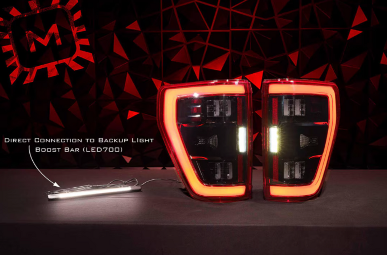 Morimoto LF734 XB LED Tail Lights in Red for Ford F150 2021-2023