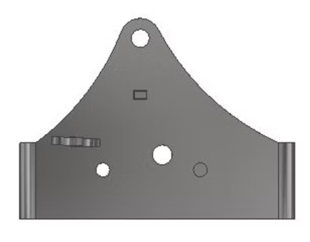 Outta Hand Fab JK-FRNT-TRK-BR-BRKT Raised Track Bar Bracket for Jeep Wrangler JK 2007-2018