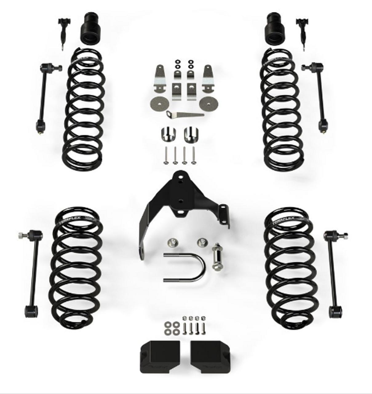 TeraFlex 1151200 3" Coil Spring Base Lift Kit | No Shocks for Jeep Wrangler JK 4 Door 2007-2018