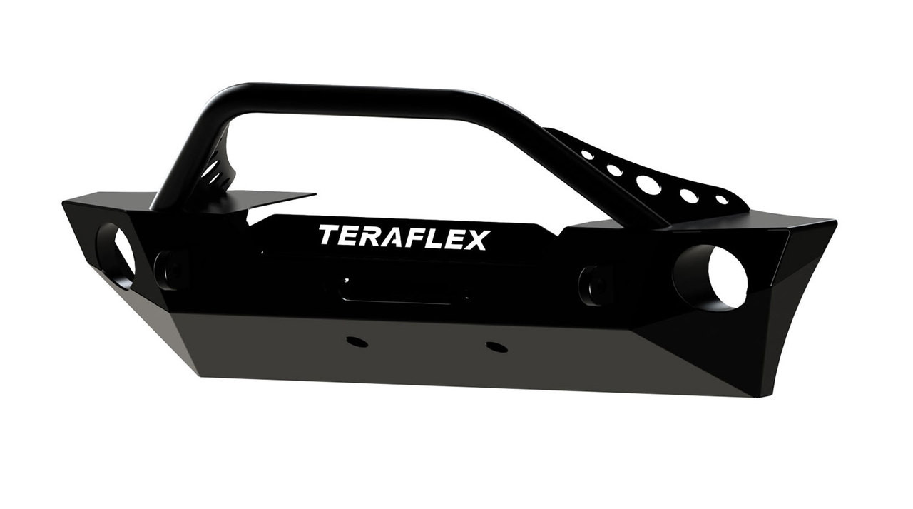 TeraFlex 4653130 Front Epic Bumper for Offset Winch Drum for Jeep Wrangler JK 2007-2016