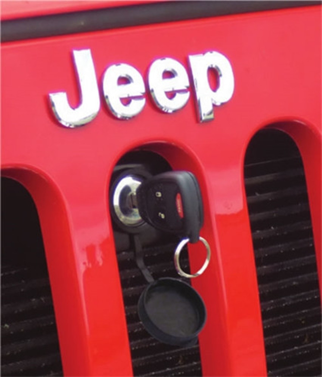 BoltLock Hood Lock on Jeep JK Hood- Uses Ignition Key