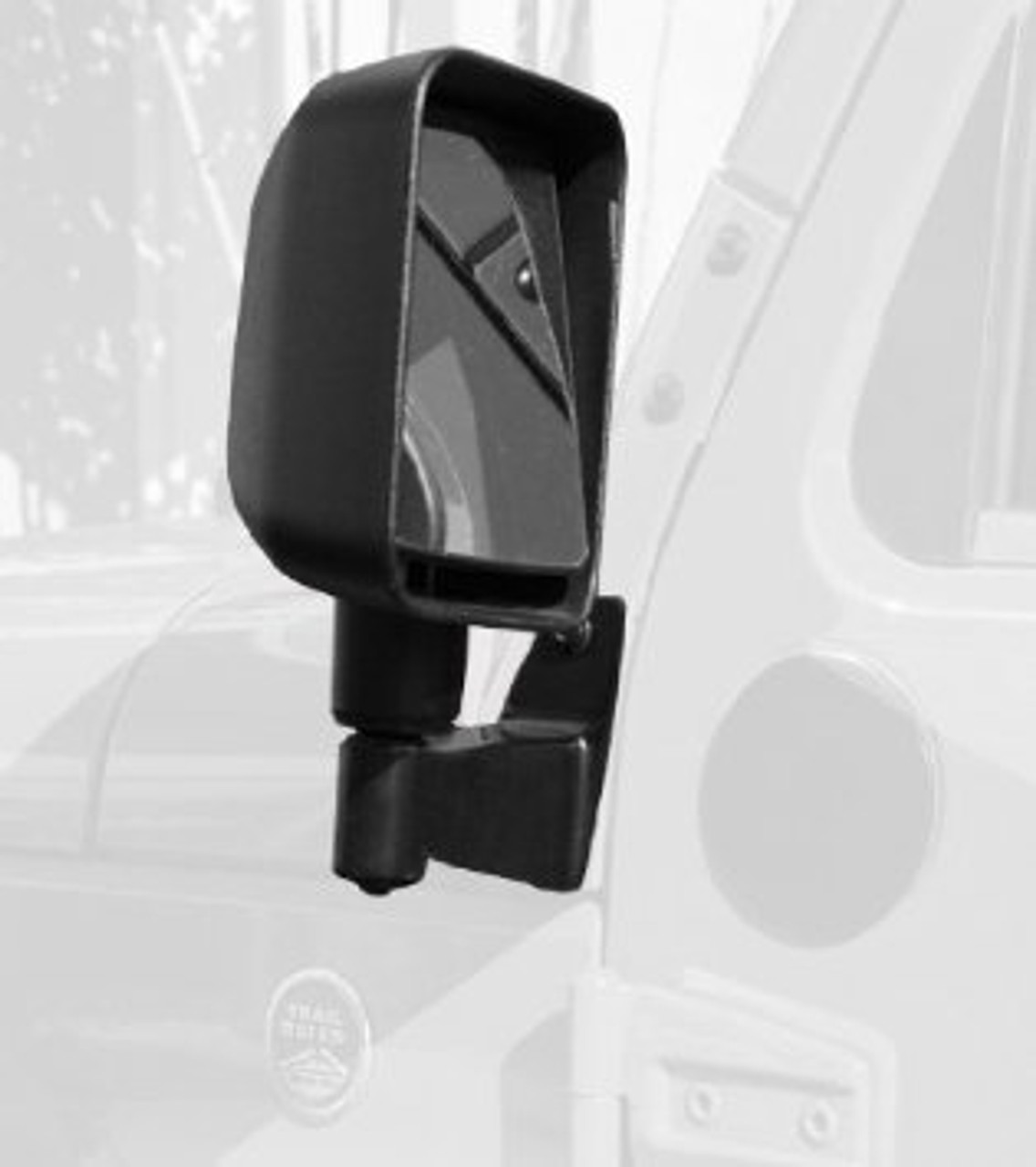 Rugged Ridge 11025.04 Mirror Relocation Bracket Kit in Black for Jeep Wrangler JK 2007-2016