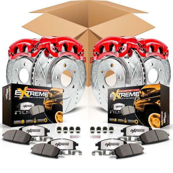 Power Stop KC279836 Front & Rear Z36 Extreme Truck & Tow Brake Kit