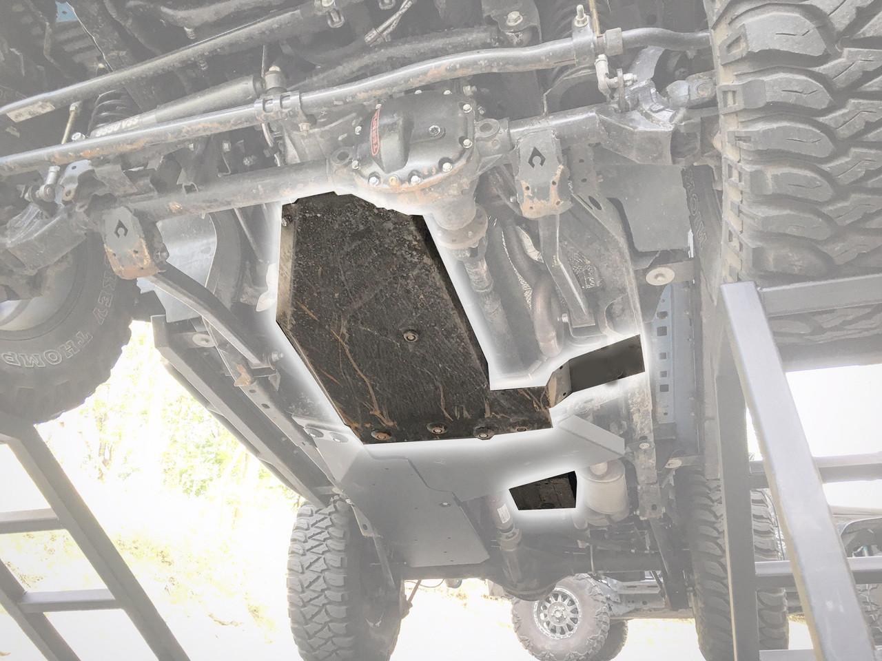 Rock Hard Transmission/Oil Pan Skid with Evap Skid