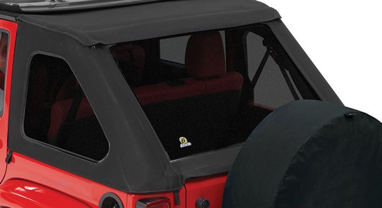 Bestop 58423-17 Replacement Tinted Window Kit for Twill TrekTop for Jeep Wrangler JK 4 Door 2007-2016