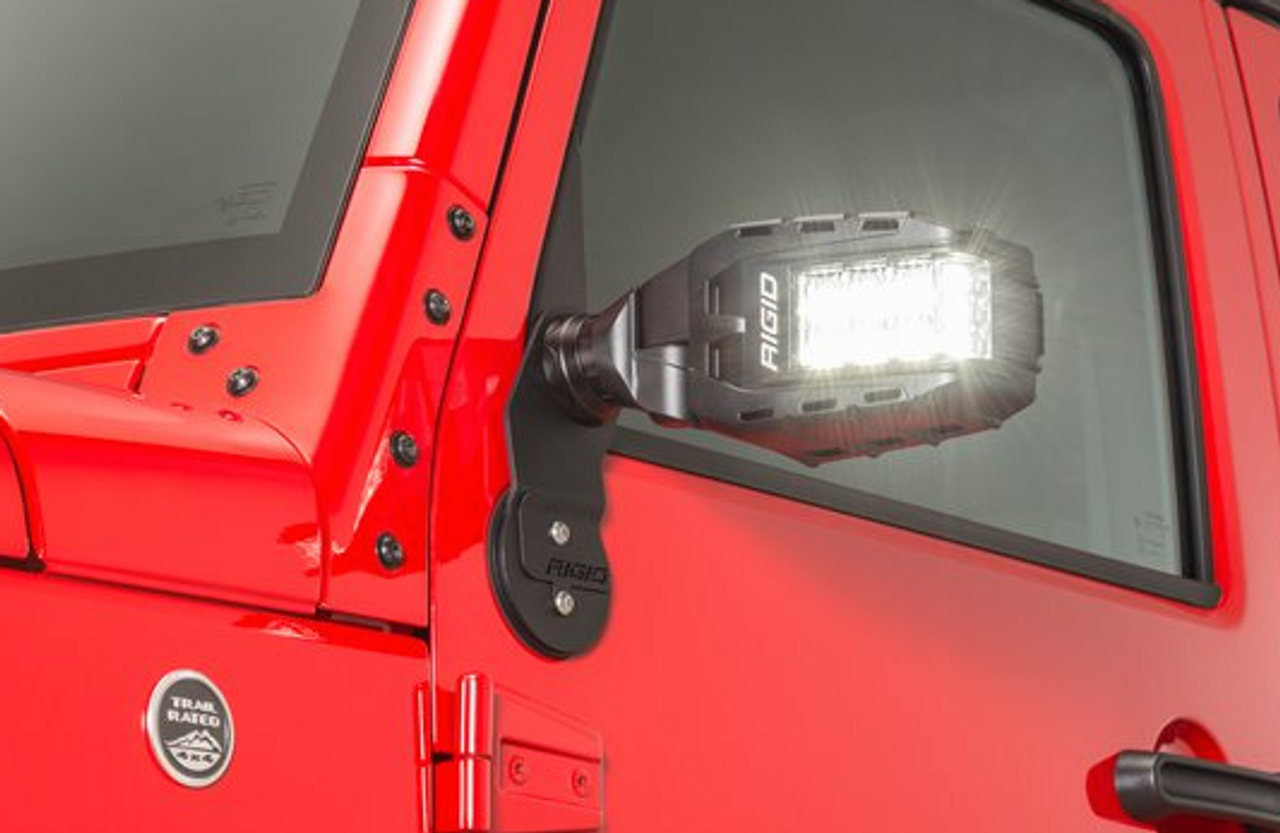 Rigid Industries 64011 Reflect Side Mirrors for Jeep Wrangler JK 2007-2018