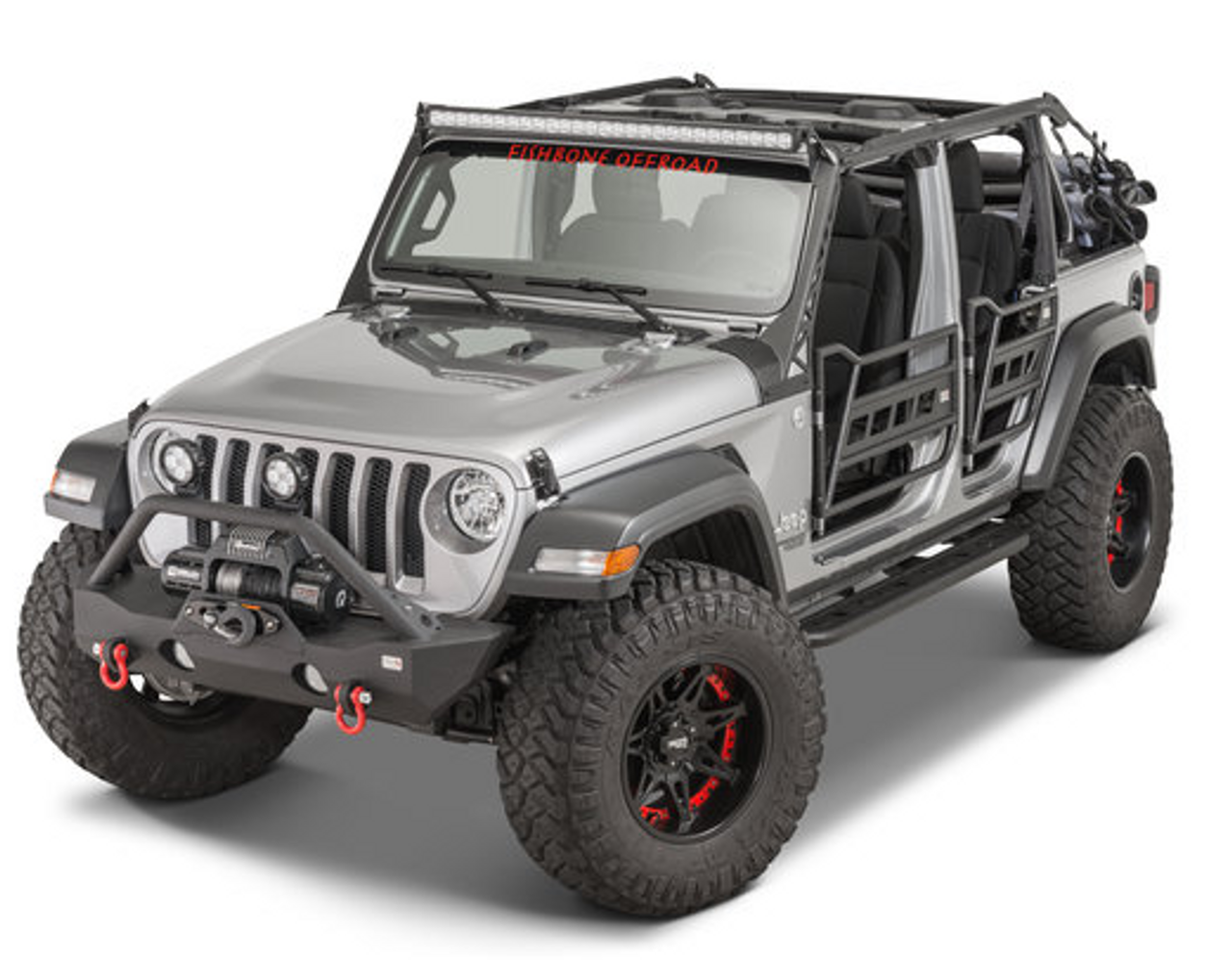 Fishbone Offroad FB24087 Front Tube Doors for Jeep Wrangler JL 4 2018+