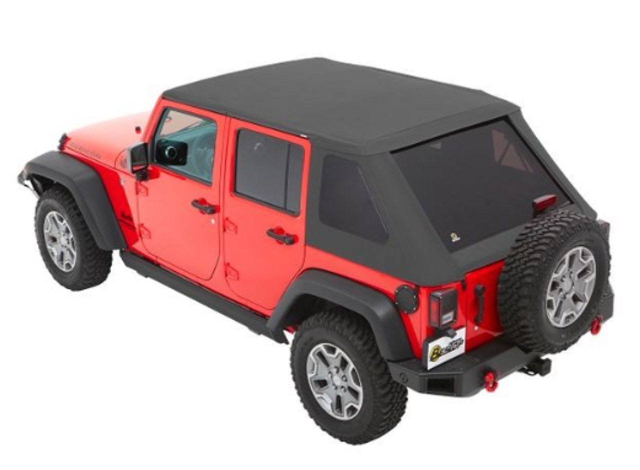 Bestop All New TrekTop Soft Top for Jeep Wrangler JK 4 Door 2007-2018