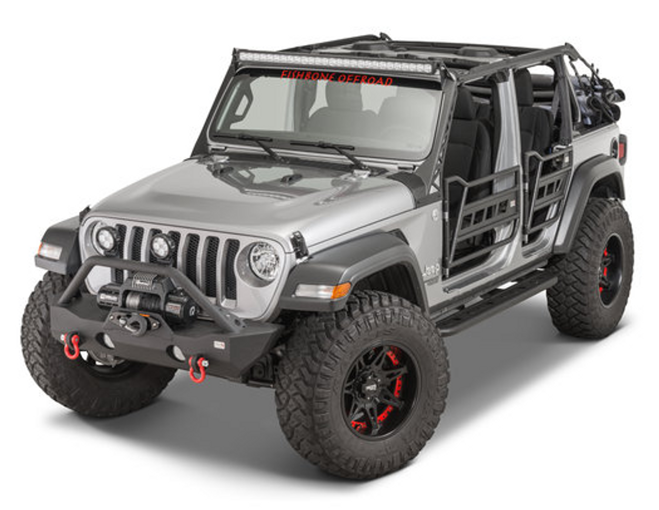 Fishbone Offroad FB22090 Mako Stubby Front Bumper for Jeep Wrangler JL 2018+