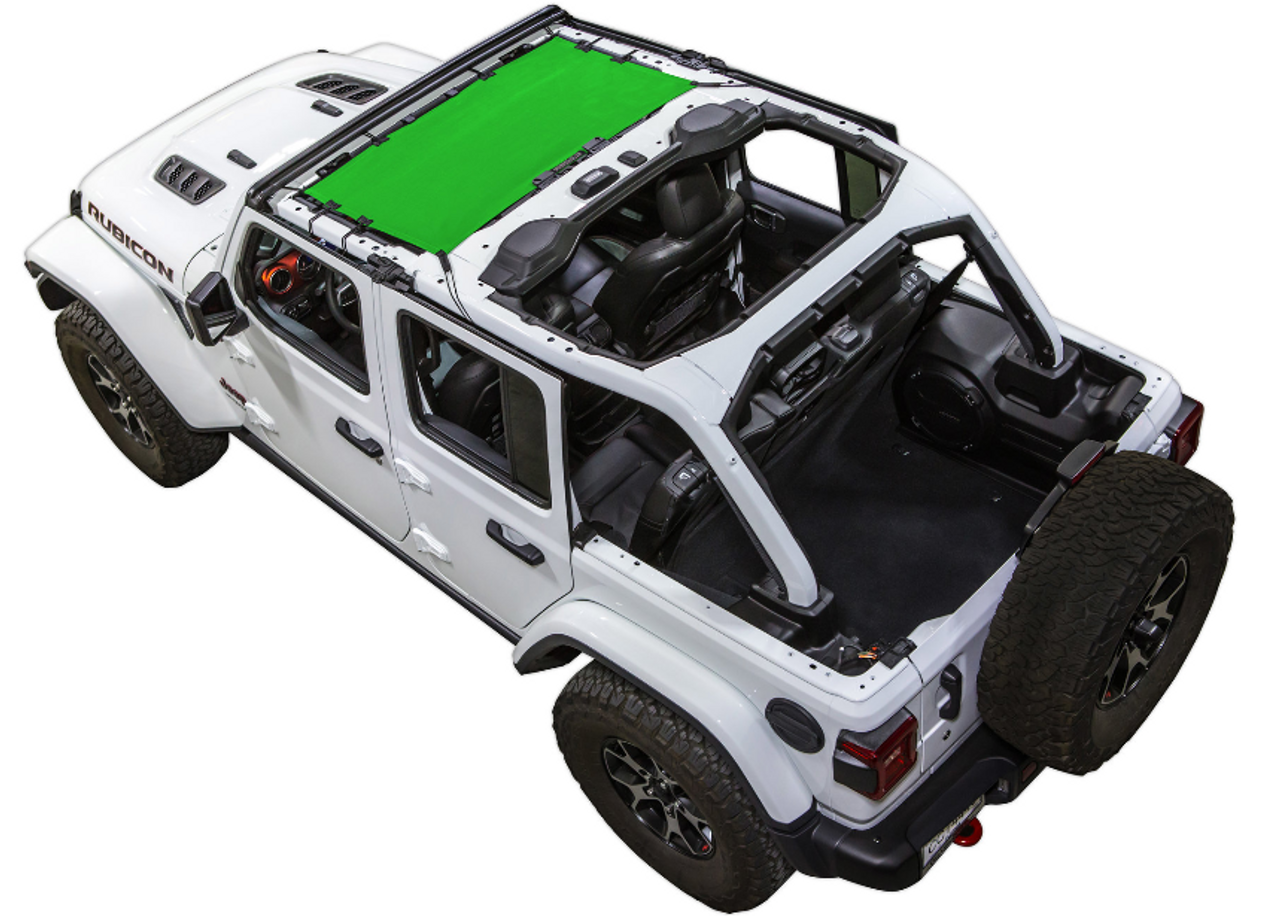 SpiderWebShade JLKini in Green for Jeep Wrangler JL 2018+