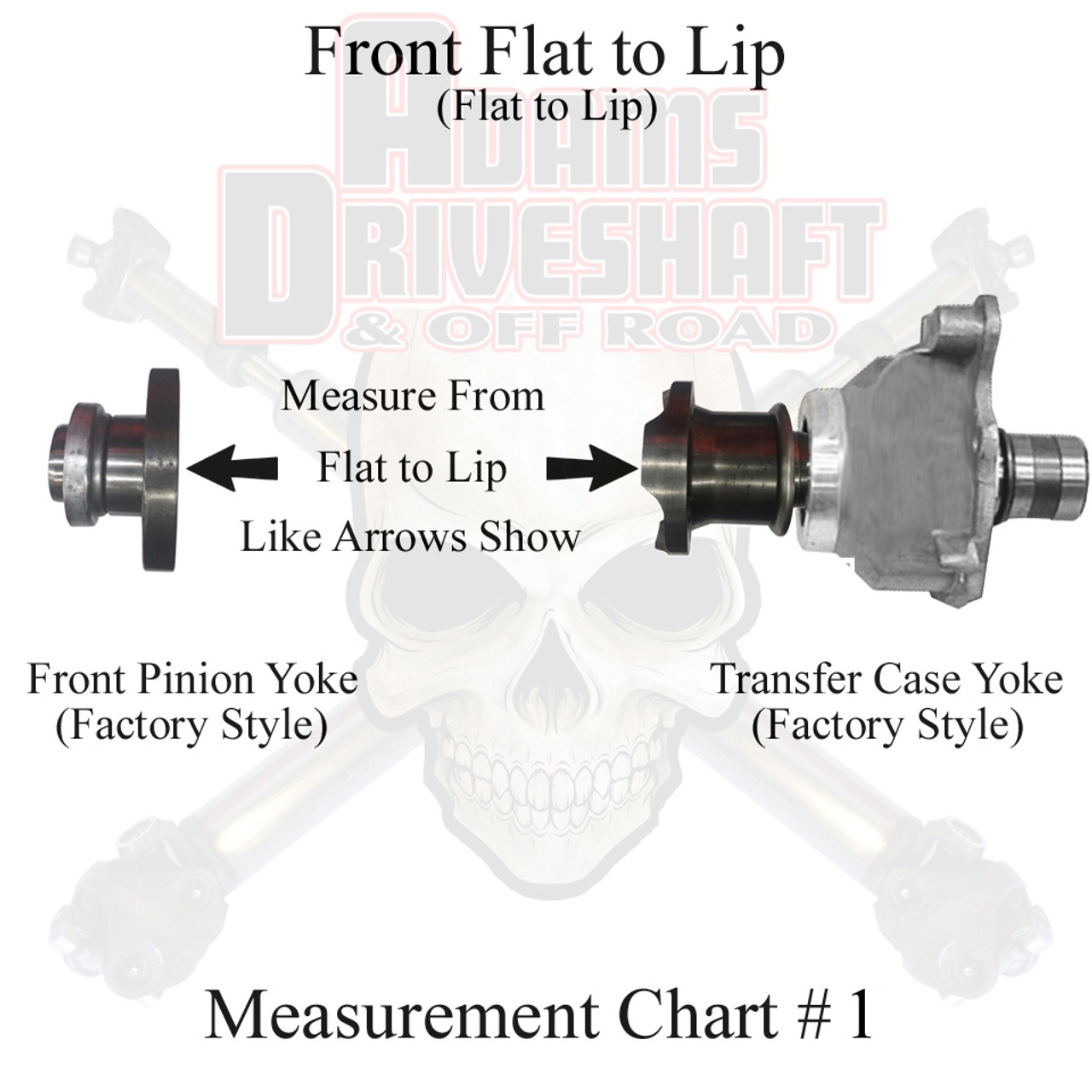 Adams Driveshaft ASDJT-1350HRF-S-OEM Front 1350 CV Driveshaft Flange Style for Jeep Gladiator JT 2020+