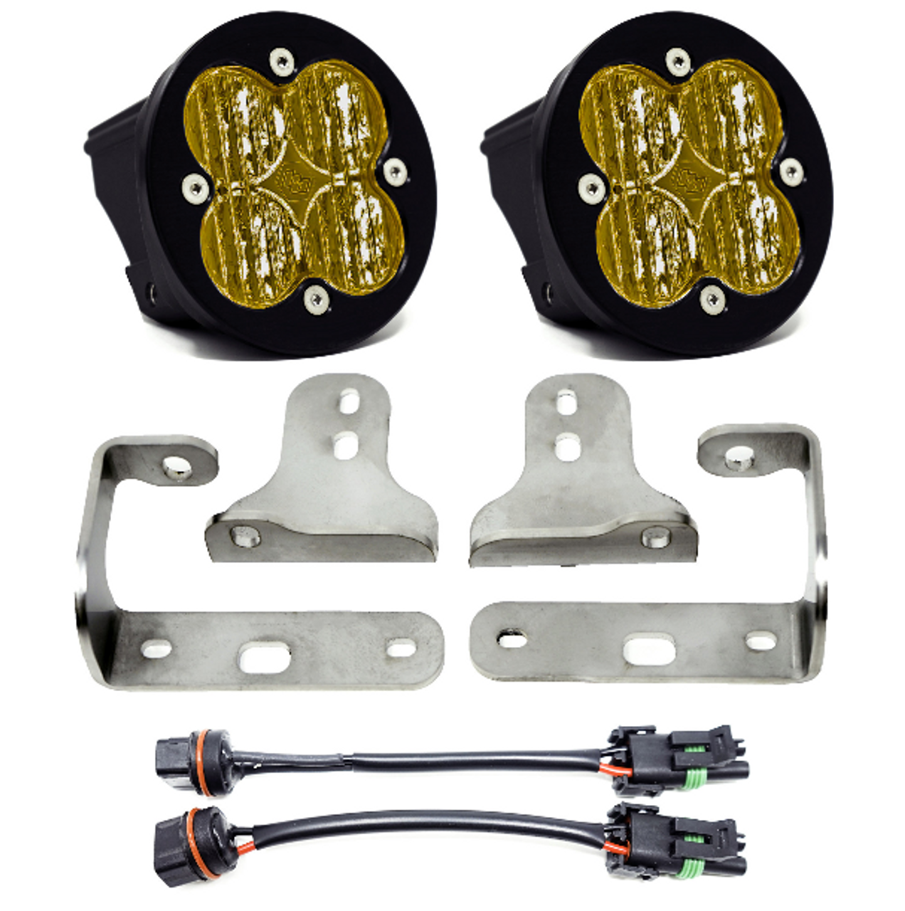  Baja Designs Squadron-R SAE Rubicon LED Fog Pocket Light Kit (Wrangler JL & Gladiator JT 2018+)