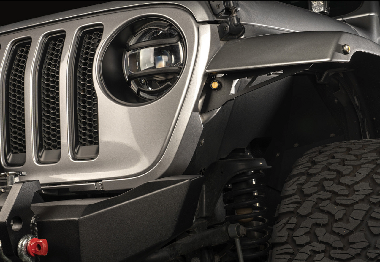 Rugged Ridge 11640.92 Front Fender Chop Brackets for Jeep Wrangler JL Rubicon 2018+