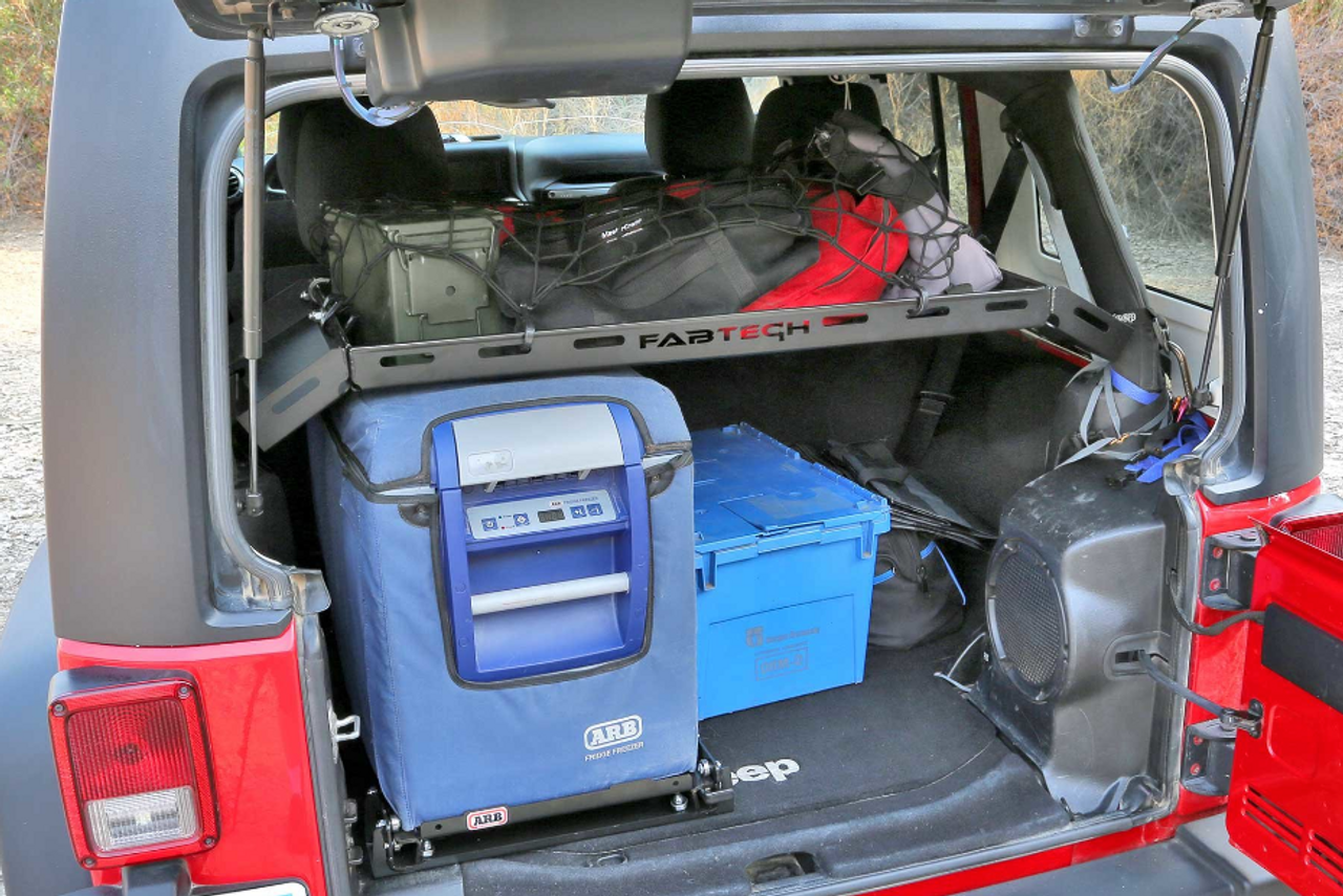 Fabtech FTS24194 Interior Cargo Rack for Jeep Wrangler JK 4 Door 2007-2018