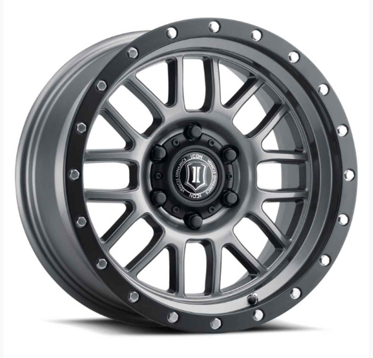ICON Vehicle Dynamics 1217857347GM Alpha Wheel 17x8.5 in Gunmetal ICON Vehicle Dynamics 1217857347GM Alpha Wheel 17x8.5 in Gunmetal