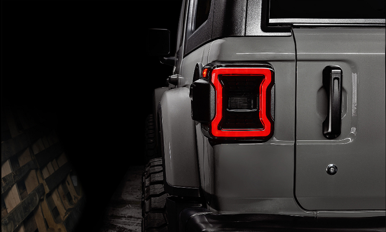 Oracle Lighting 5852-504 Black Series LED Tail Lights for Jeep Wrangler JL 2018+