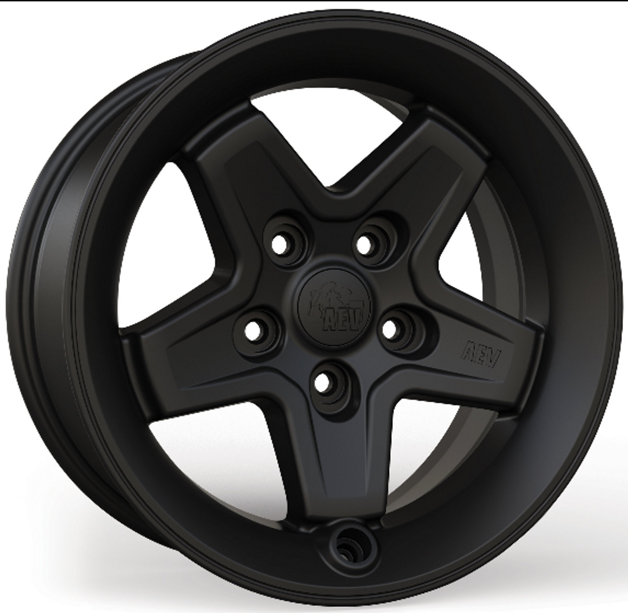 AEV 20402034AA Pintler Wheel in Matte Black- 17x8.5 for Jeep Wrangler L & Gladiator JT 2018+