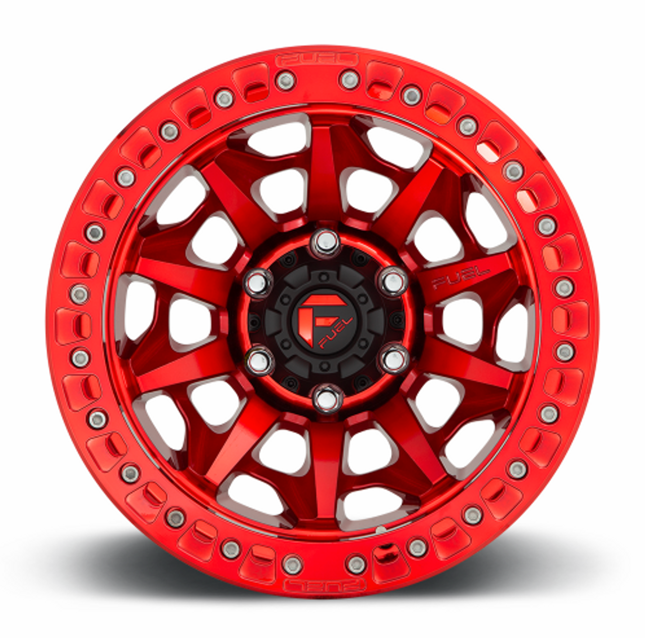 Fuel Offroad Covert Beadlock in Candy Gloss Red 17x9