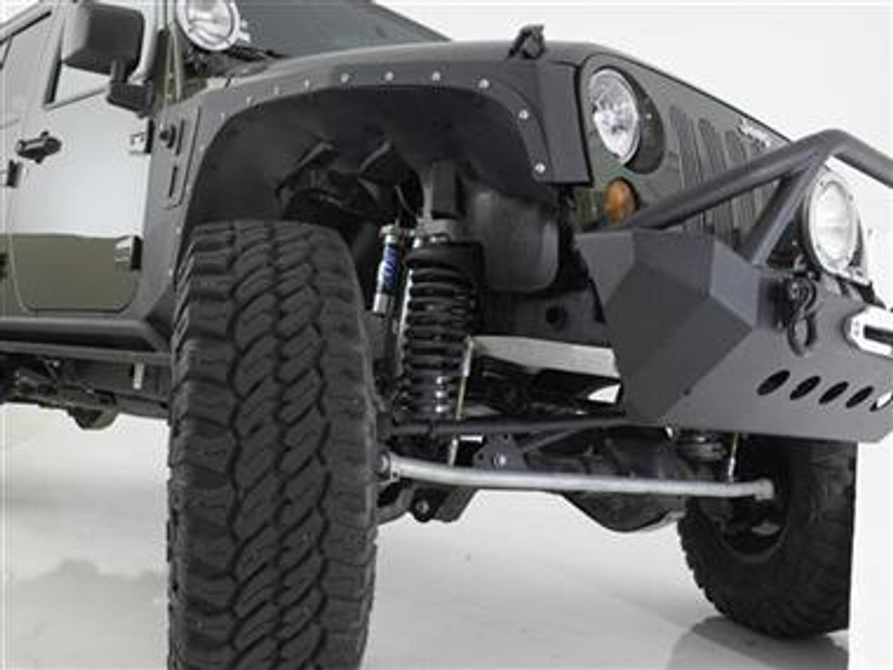 Smittybilt 76880 XRC Front Fender Armor Kit for Jeep Wrangler JK 2007-2016