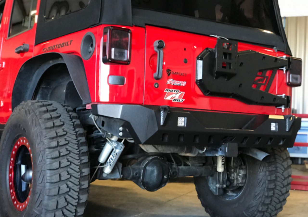 Motobilt MB1084 Tire Carrier for Up to 37" Tire for Jeep Wrangler JK 2007-2018