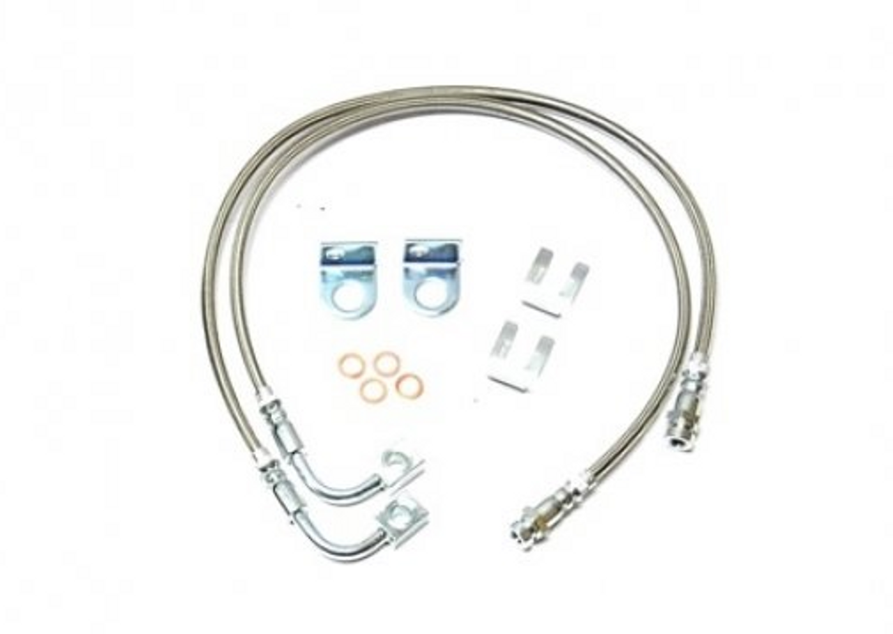 EVO Manufacturing EVO-600040 Extended Brake Line Pair for Jeep Wrangler JK 2007-2018