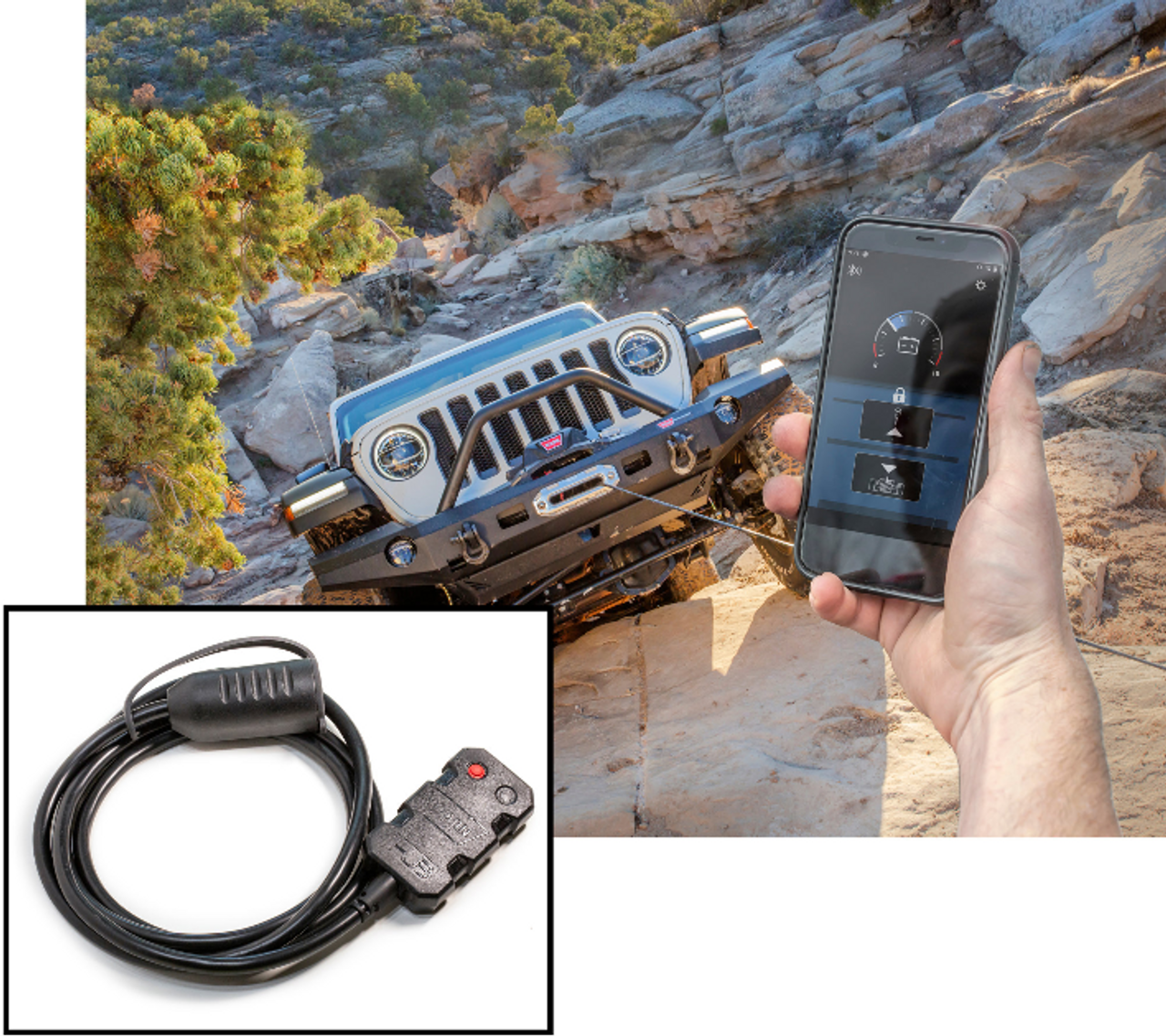 WARN 103955 HUB Wireless Receiver- Smart Phone Enabled Winch Controller for Smittybilt & Other Winches