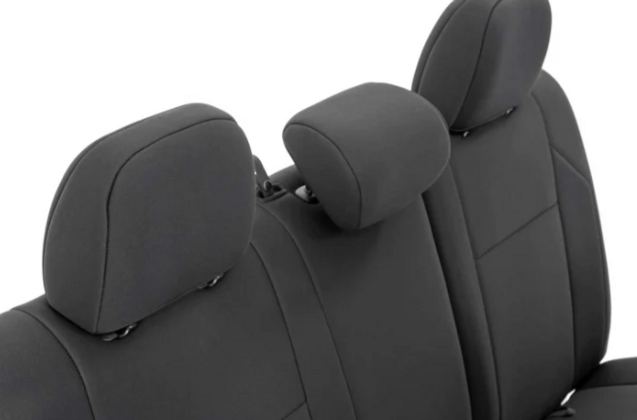 Rough Country 91031 Front and Rear Seat Covers for Double Cab Toyota Tacoma 2016+