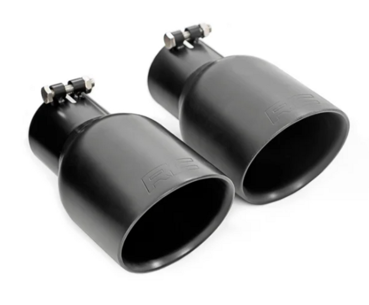 Rough Country 96002A Dual Outlet Performance Exhaust in Black for Jeep Wrangler JK 2007-2018