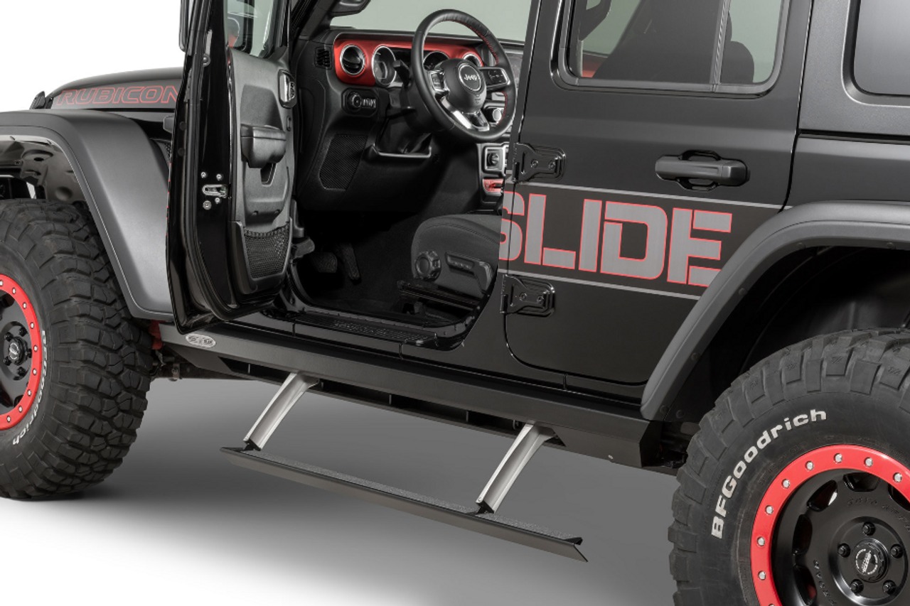 Rock Slide Engineering BD-SS-200-JL4 Gen III Step Sliders for Jeep Wrangler JL 4 Door 2018-2023