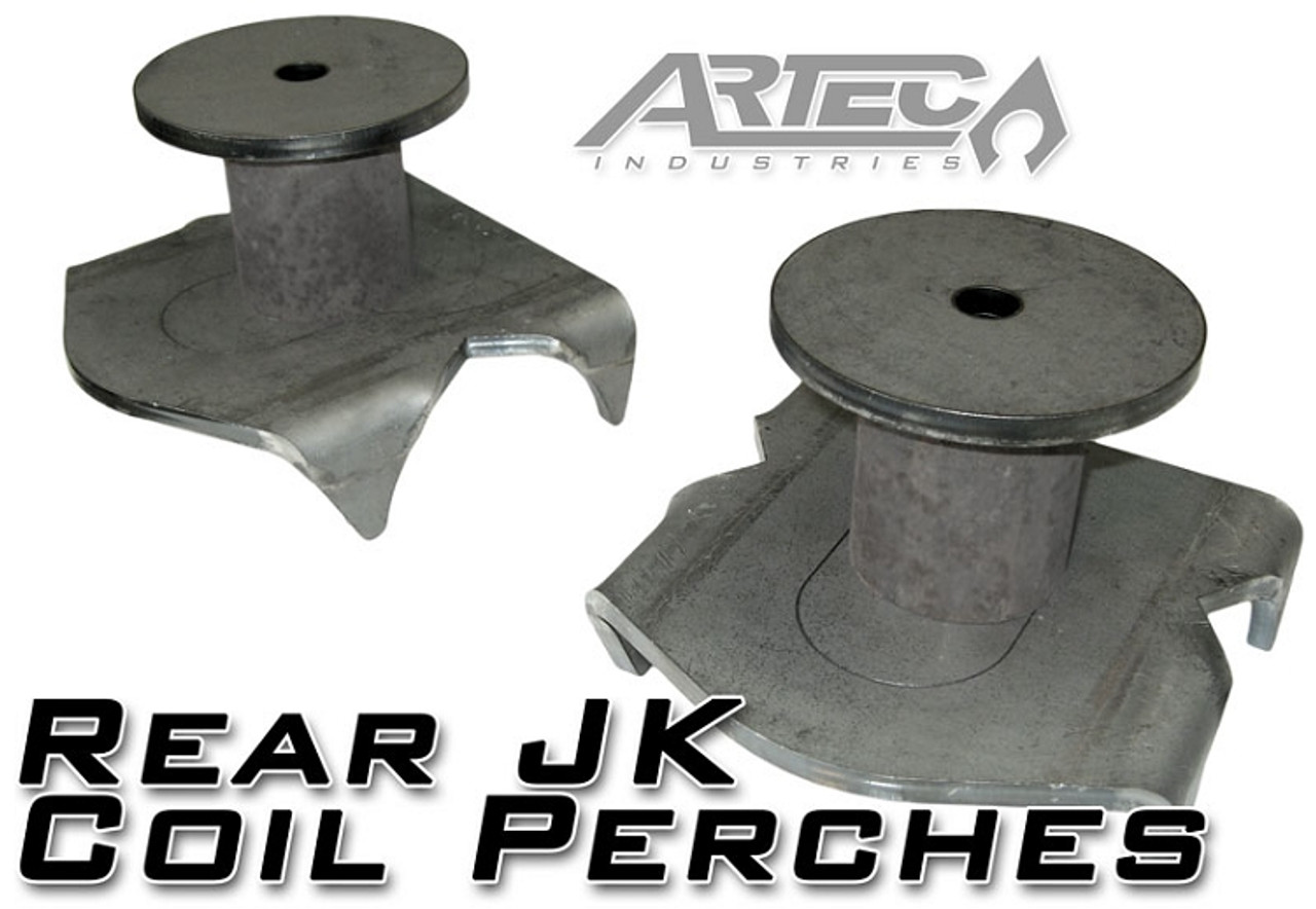 Artec Rear Coil Perches and Retainers | Pair | Factory D44 Axle (Wrangler JK 2007-2018)