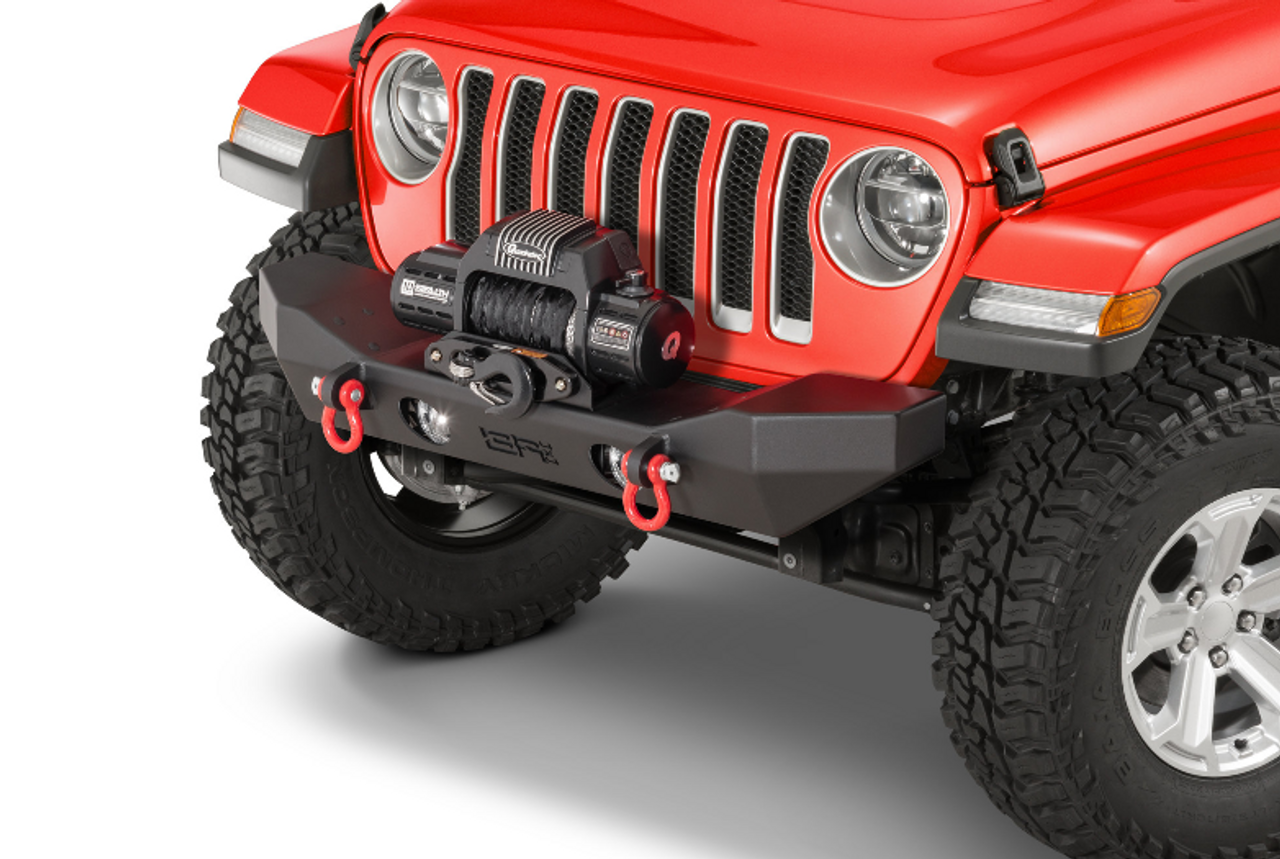 Body Armor JL-19532 Front Mid Width Winch Bumper for Jeep Wrangler JL & Gladiator JT 2018+