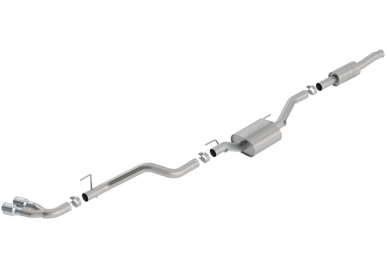 Borla 140813 ATAK T-304 Stainless Steel Catback Exhaust | Dual Side Exit | Polished for Jeep Gladiator JT 2020+