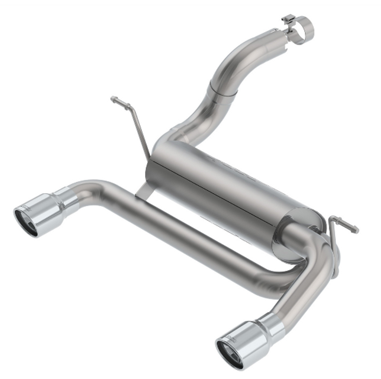 Borla 11962 Touring 2.5" Axle Back Exhaust in Stainless Steel for Jeep Wrangler JL 2.0L 2018+