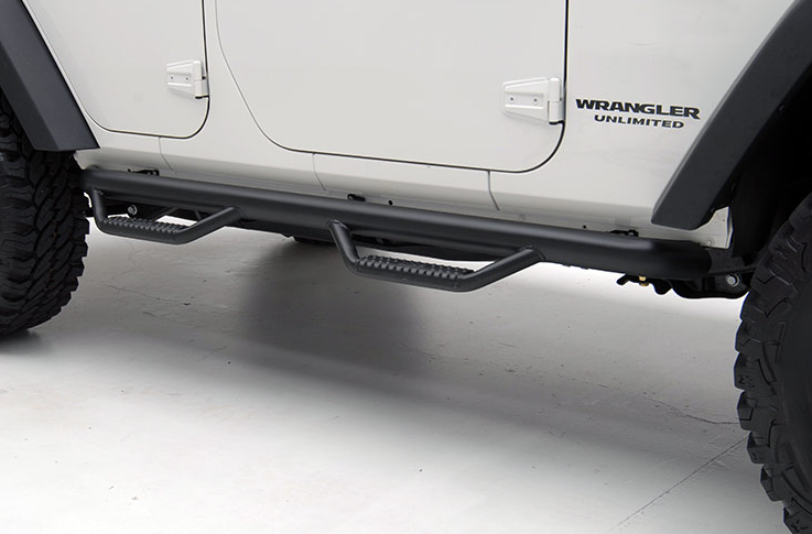 Rough Country 90764 Wheel to Wheel Nerf Steps for Jeep Wrangler JK 4 Door 2007-2018