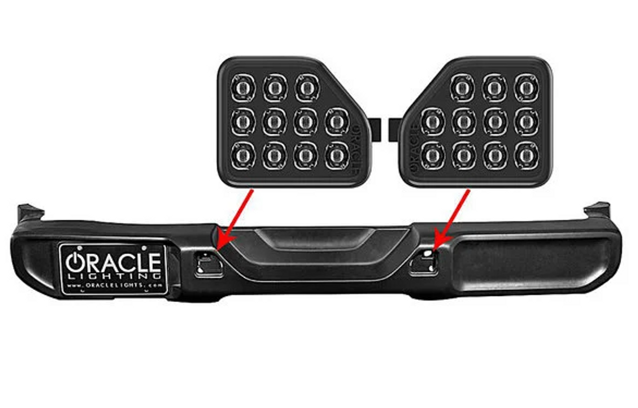 Oracle Lighting 5878-504 Rear Bumper LED Reverse Lights for Jeep Gladiator JT 2020+