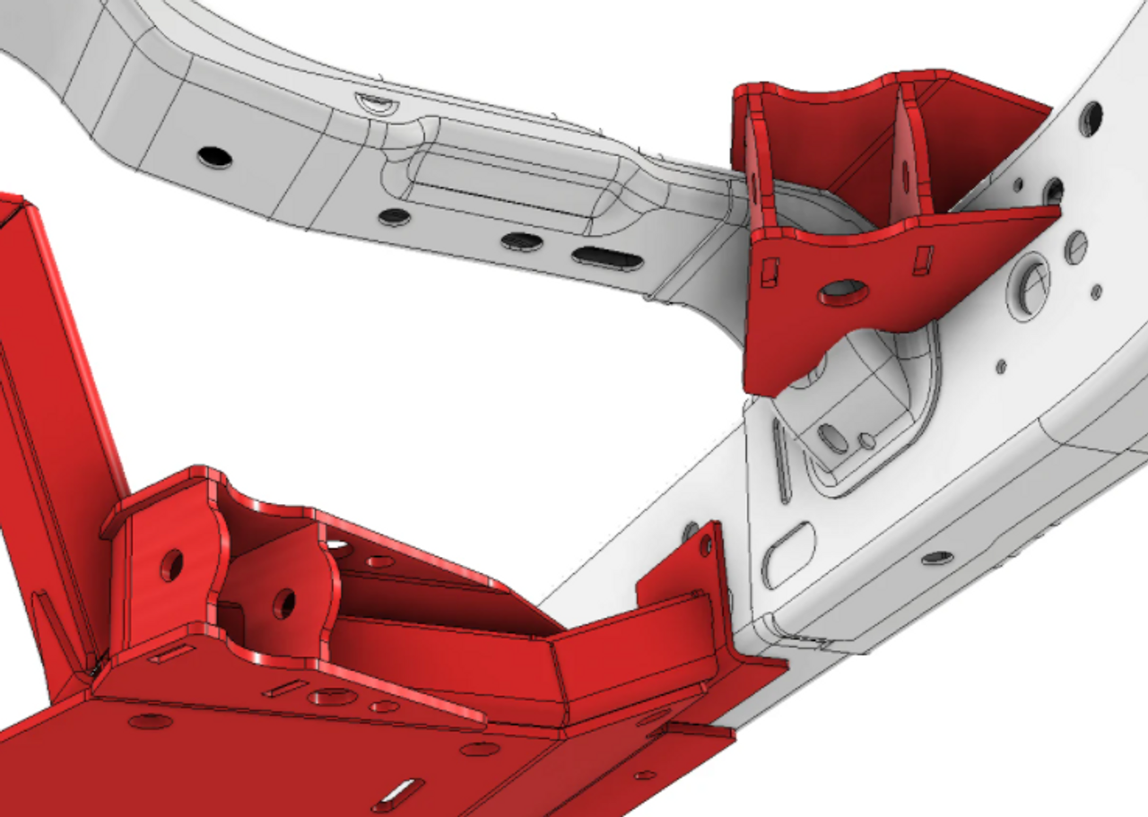 Motobilt MB7006 4 Link Suspension Bracket & Skid Kit for Jeep Wrangler JL 4 Door 2018+