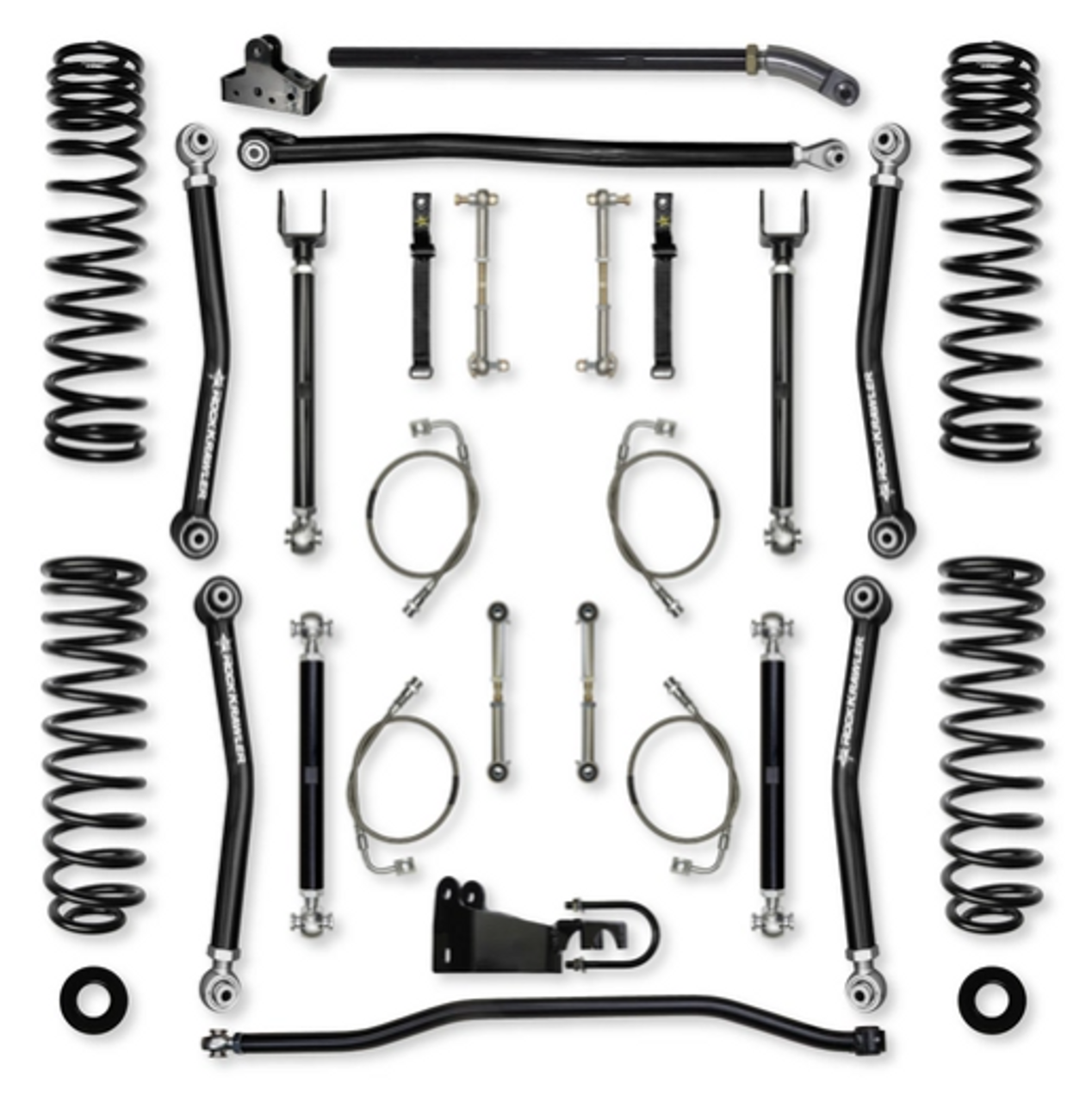 Rock Krawler JK45XF-4 4.5" X Factor System for Jeep Wrangler JK 4 Door 2007-2018