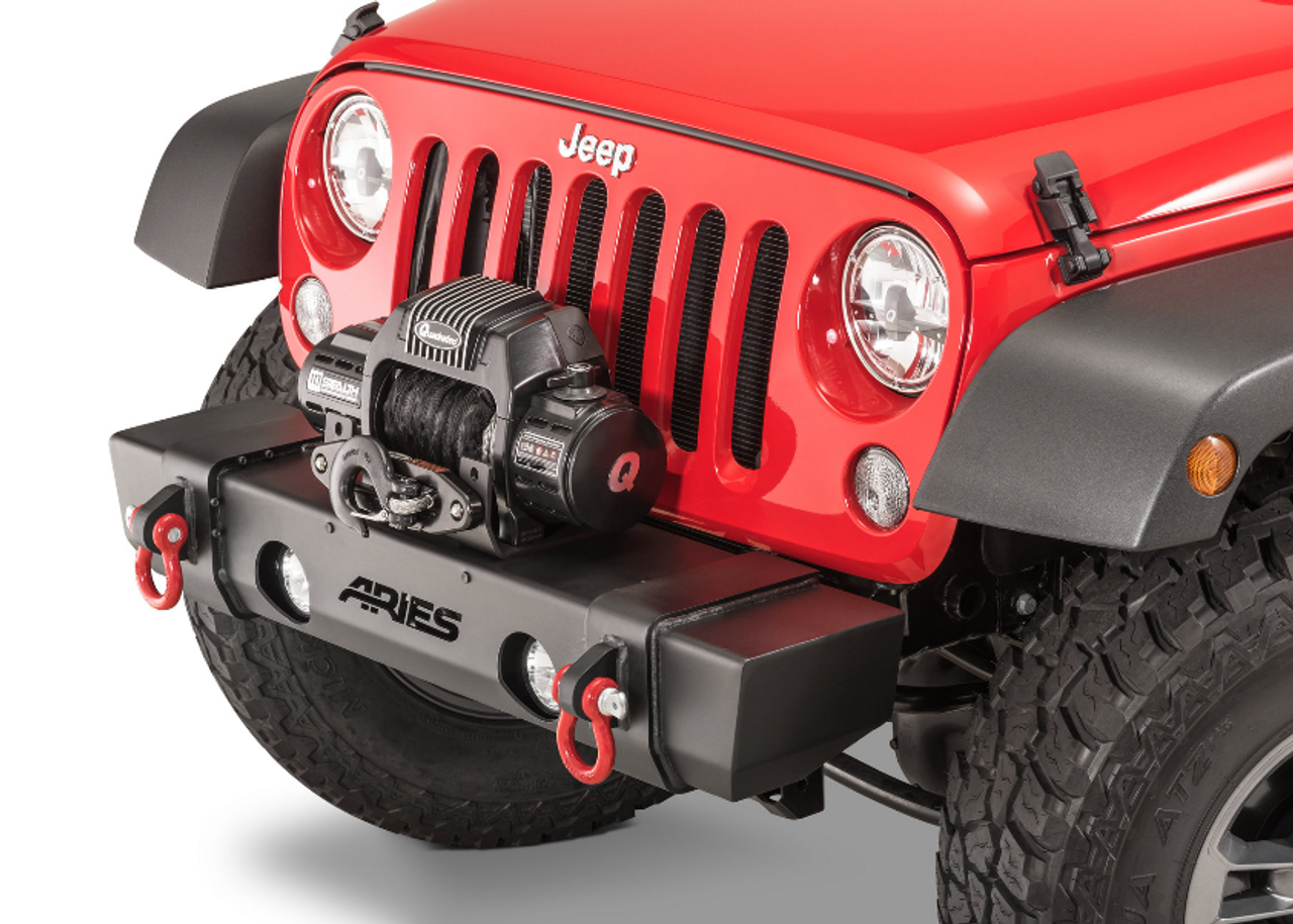 Aries 2156000 TrailChaser Front Winch Bumper for Jeep Wrangler JK 2007-2018