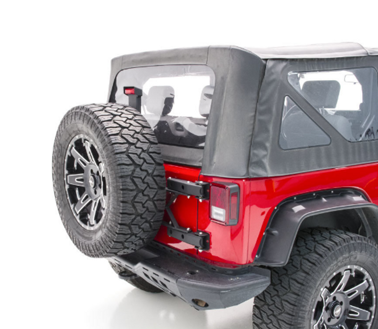 Aries 2563000 Heavy Duty Swing Away Spare Tire Carrier for Jeep Wrangler JK 2007-2018