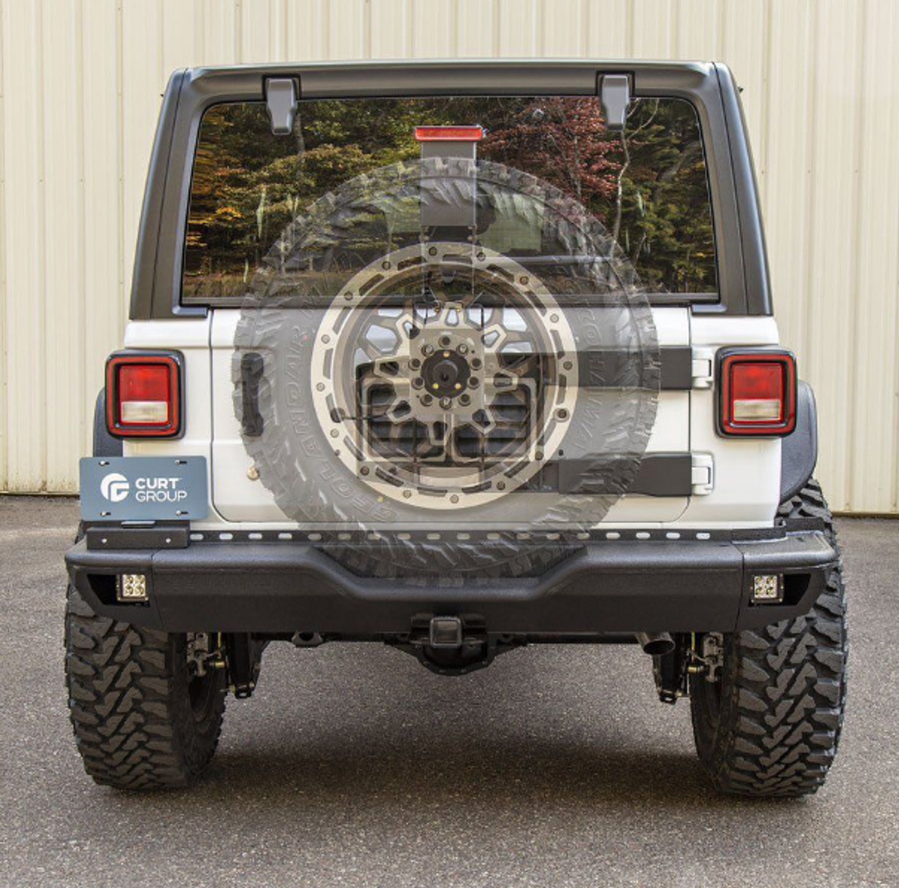 Aries 2563001 Heavy Duty Spare Tire Carrier for Jeep Wrangler JL 2018+