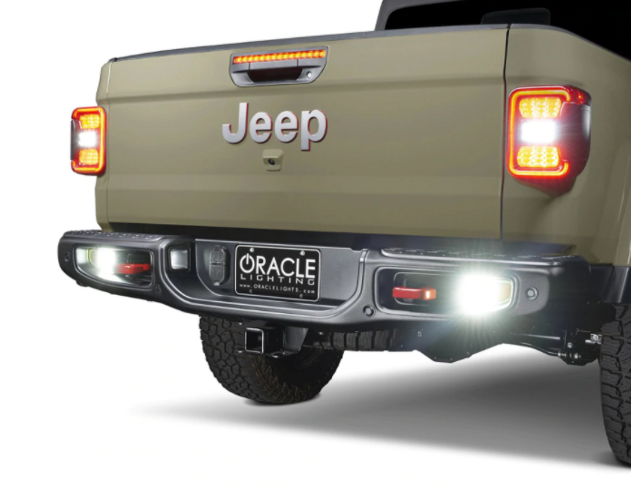 Oracle Lighting 5881-504 Rear Bumper LED Reverse Lights with Harness for Jeep Gladiator JT 2020+