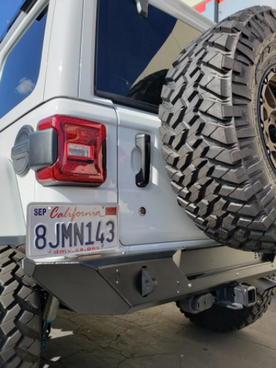 EVO MFG 3111AL Rear Alumilite Bumper for Jeep Wrangler JL 2018+