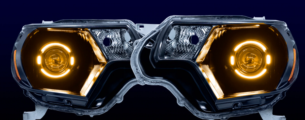 HIDProjectors Expedition Series Stage 2 Bi-LED Switchback Headlights for Toyota Tacoma 2012-2015