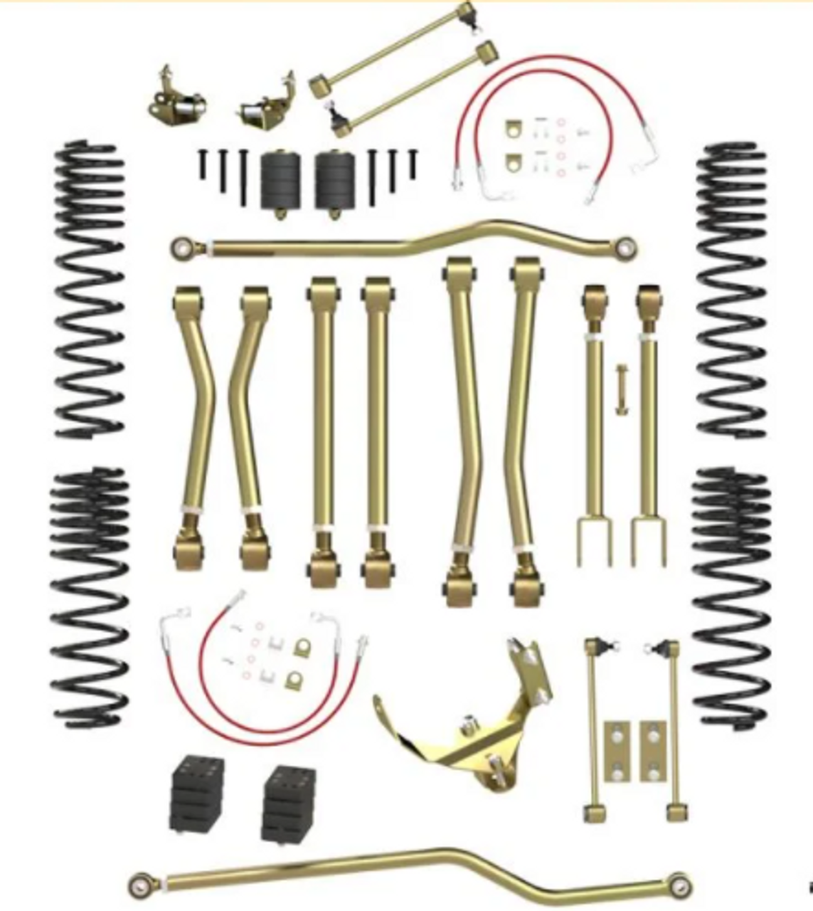 MetalCloak A1225 2.5" GameChanger Suspension- No Shocks for Jeep Wrangler JK 2007-2018