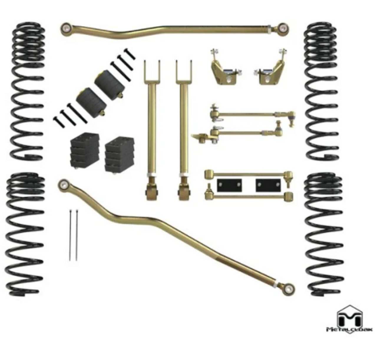 MetalCloak A5125 2.5" True Dual Rate Lift Kit for Jeep Wrangler JL 4 Door 392 2018+