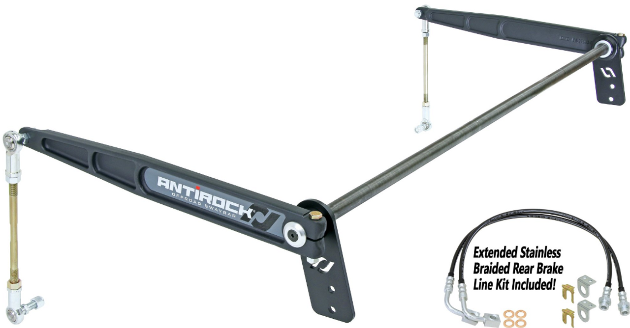 RockJock CE-9900JKR4 Rear AntiRock Sway Bar Kit for Jeep Wrangler JK 4 Door 2007-2018