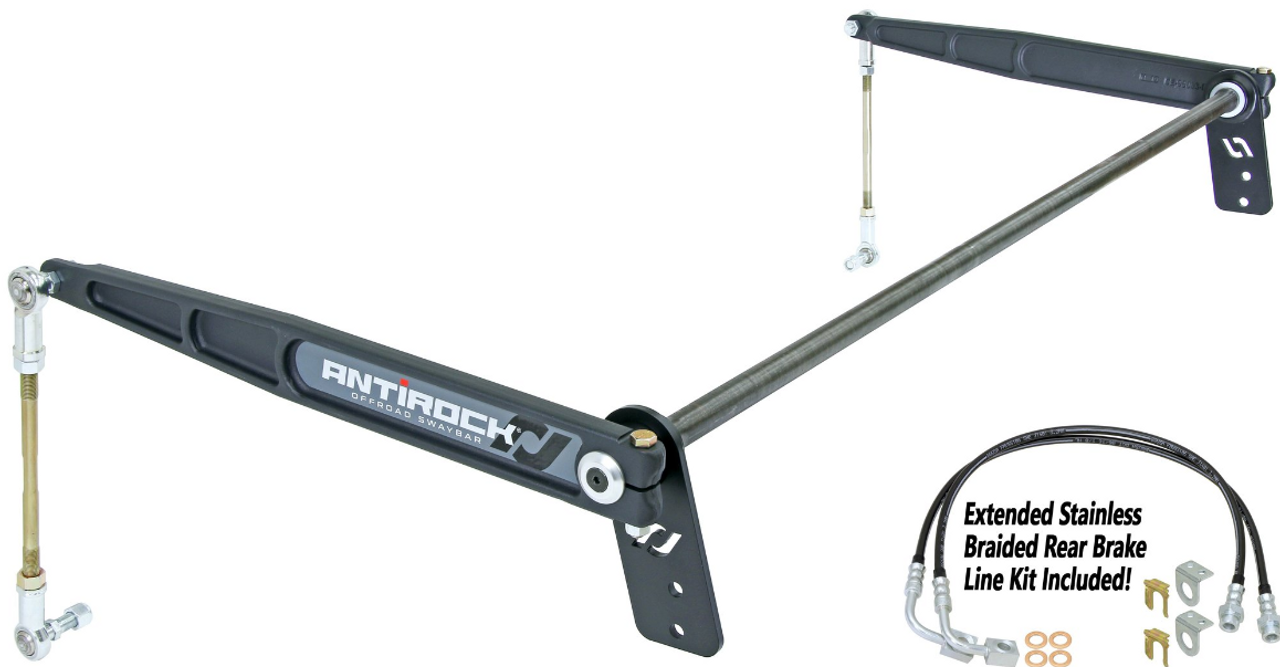 RockJock CE-9900JKR Rear AntiRock Sway Bar Kit for Jeep Wrangler JK 2 Door 2007-2018