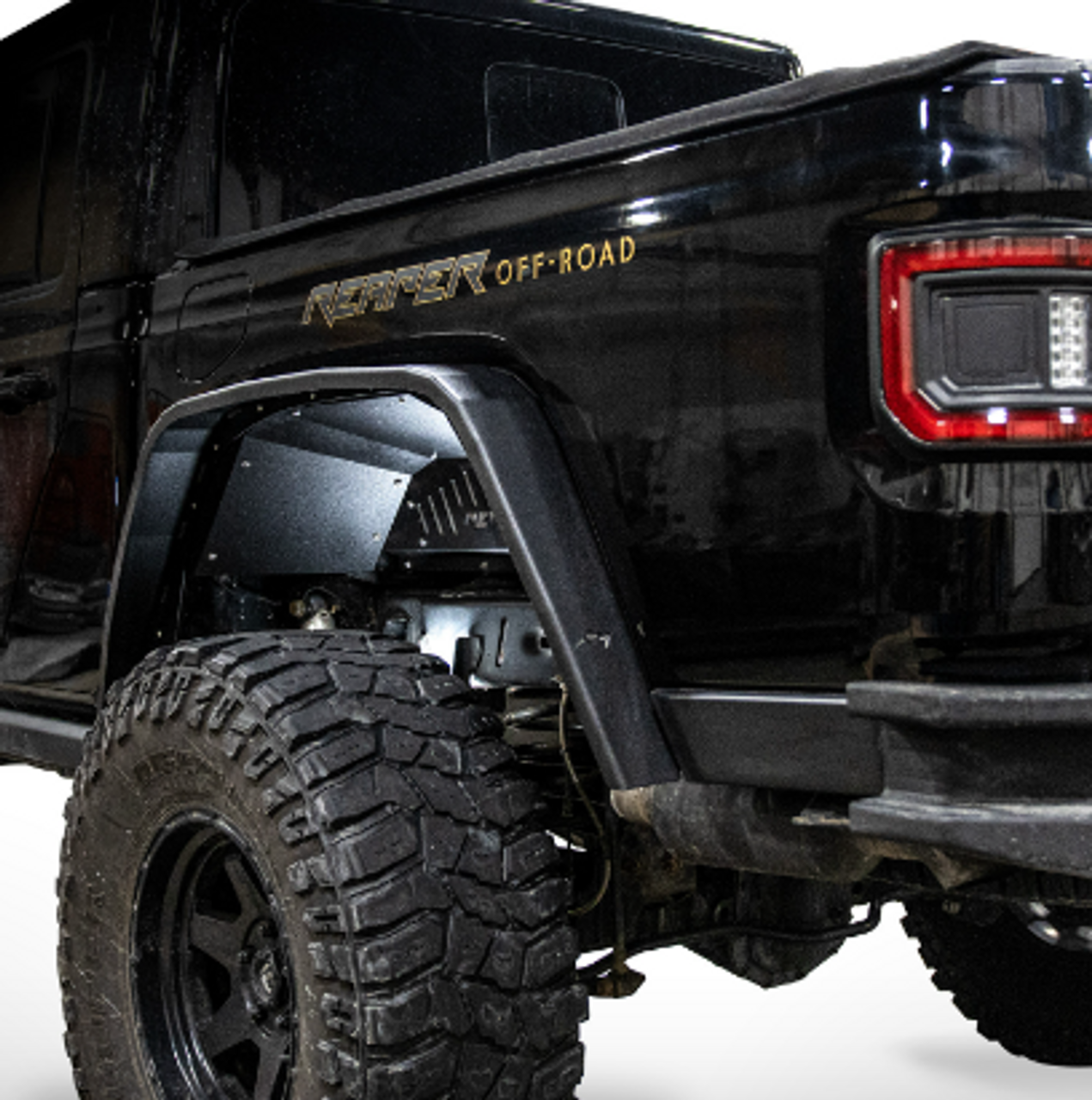 Reaper Offroad ROR-JTFNDRX1-B Rear Fenders in Black for Jeep Gladiator JT 2020+